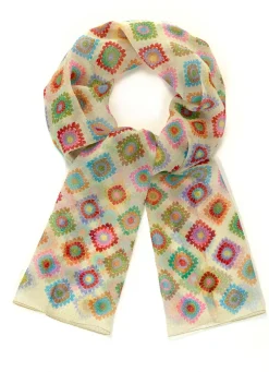 Schal mit Fantasiedessin