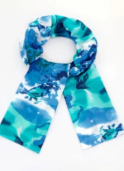 Schal mit floralem Dessin