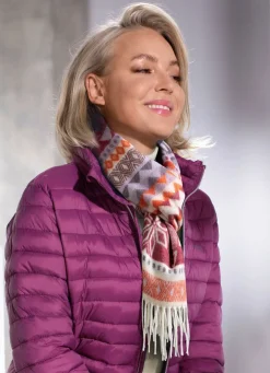 Schal mit grafischem Dessin