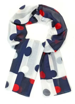 Schal mit Punktedessin