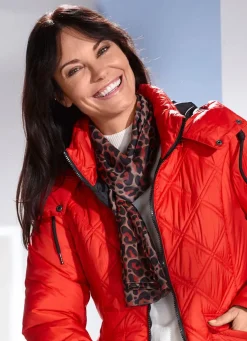 Schal mit Raubtierfell-Dessin