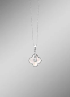 Schimmernder Muschel-Anhänger mit Zirkonia-