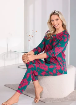 Schlafanzug mit Bündchenabschlüssen