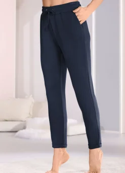 Schlaf-und Freizeithose mit Taschen und breitem Dehnbund