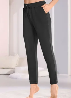 Schlaf-und Freizeithose mit Taschen und breitem Dehnbund