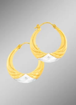 Schlichte Creolen aus Gold