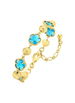 Schmuckset, 3-teilig, im Blumendesign