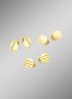 Schmuckset, 3-teilig, aus 3 Paar Ohrsteckern