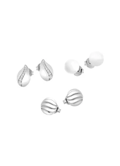 Schmuckset, 3-teilig, aus drei Paar Ohrsteckern