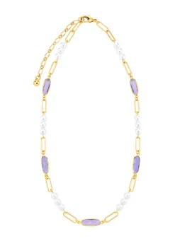 Schmuckset, 3-teilig, aus Messing mit Kristallsteinen