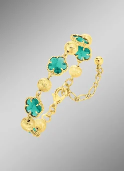 Schmuckset, 3-teilig, im Blumendesign