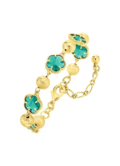 Schmuckset, 3-teilig, im Blumendesign