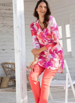 Schön dessinierte Shirt-Tunika