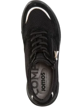 Schnürschuh aus Meshmaterial und Veloursleder