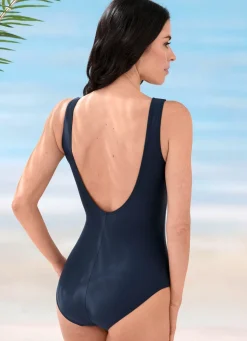 Schwab Badeanzug mit platziertem Druckdessin und Vollkorsage