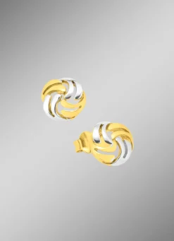 Süße Ohrstecker in Bicolor