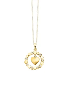 Süßer Herz-Anhänger mit Zirkonia