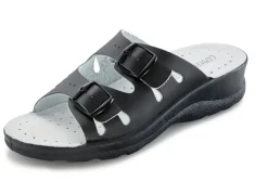 Set: Pantolette in Schwarz und Clog in Weiß