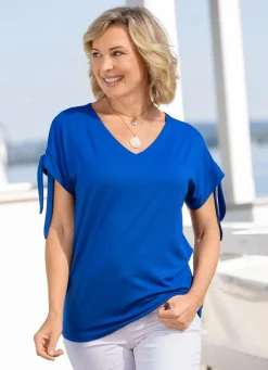 Shirt mit Bindeband in 2 Farben