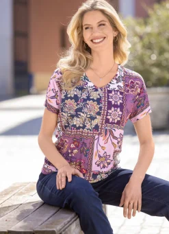 Shirt mit Blumendruck
