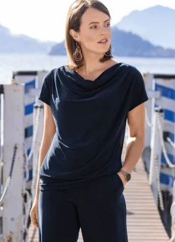 Shirt mit dekorativer Faltenlegung