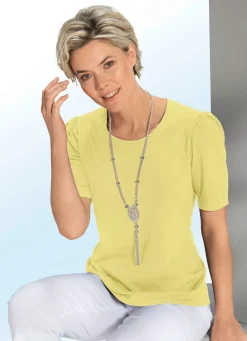 Shirt mit dezenter Kräuselung in 4 Farben