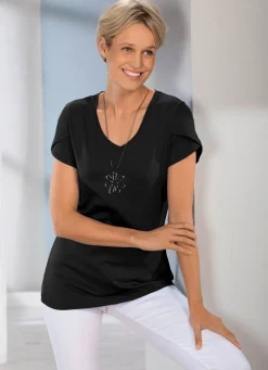 Shirt mit doppellagigen, kurzen Ärmeln in 3 Farben