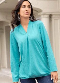 Shirt mit Faltenlegung