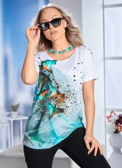 Shirt mit farbbrillantem Inkjet-Druck