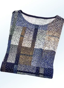 Shirt mit farbbrillantem Inkjet-Druck in 2 Farben