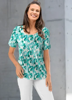 Shirt mit farbbrillantem Allover-Druck