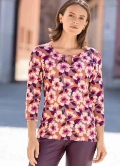 Shirt mit farbbrillantem Allover-Druck