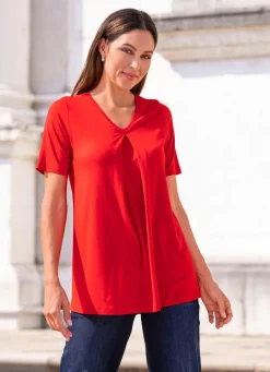 Shirt mit Kellerfalte in 2 Farben