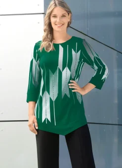 Shirt mit Kontrastdruck