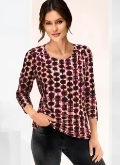 Shirt mit Kräuselung in der Schulterpartie