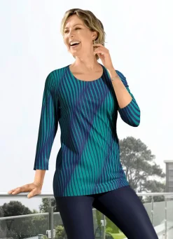 Shirt mit 3/4-langen Ärmeln