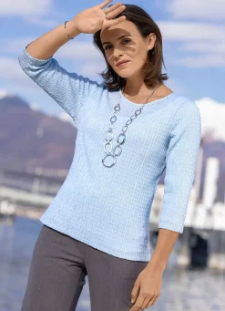 Shirt mit 3/4-langen Ärmeln