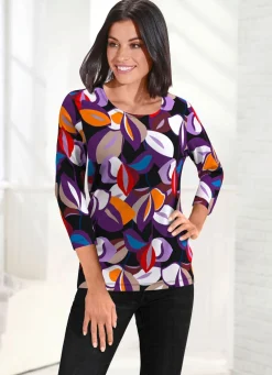 Shirt mit 3/4-langen Ärmeln