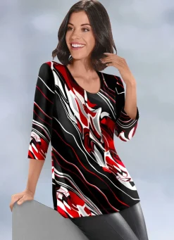 Shirt mit 3/4-langen Ärmeln