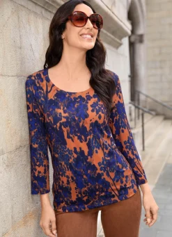 Shirt mit 3/4-langen Ärmeln