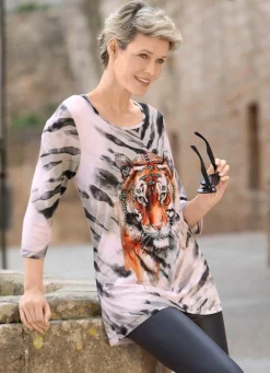 Shirt mit platziertem Tiermotiv