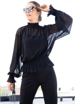 Shirt mit Stehkragen