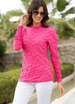 Shirt mit Stehkragen in 5 Farben