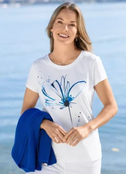 Shirt mit Strasszier