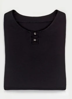 Shirt mit Strasszier in 2 Farben