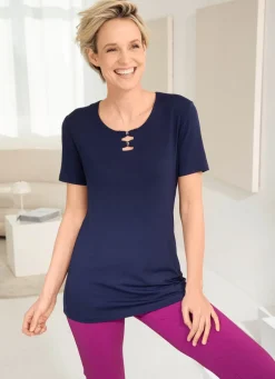 Shirt mit Strasszier in 2 Farben