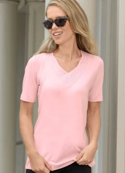 Shirt mit V-Ausschnitt