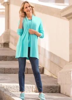 Shirtjacke in verschlussloser Form