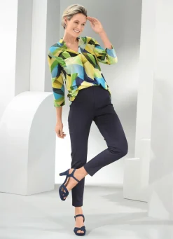 Shirt-Tunika mit dekorativer Faltenlegung