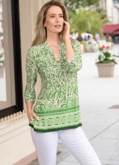 Shirt-Tunika mit Manschettenärmeln